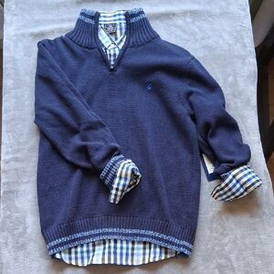 Izod Blue Zip Up Matching Set with Sophisticated Design
